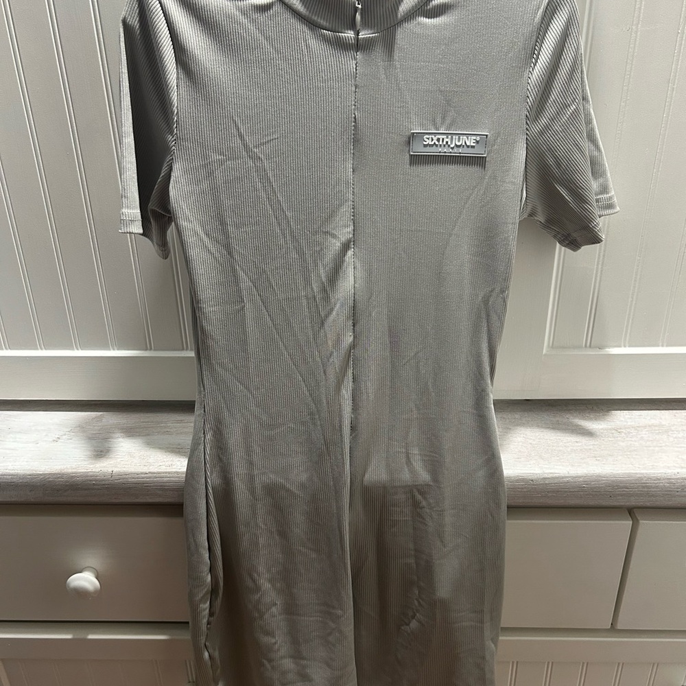 Gray Jumpsuit
